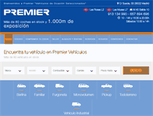 Tablet Screenshot of premiervehiculos.com